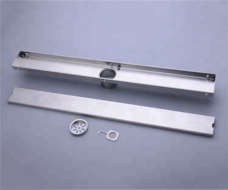 Floor Drain Tile Insert Square Floor Bathroom Shower Drain 304 Stainless Steel