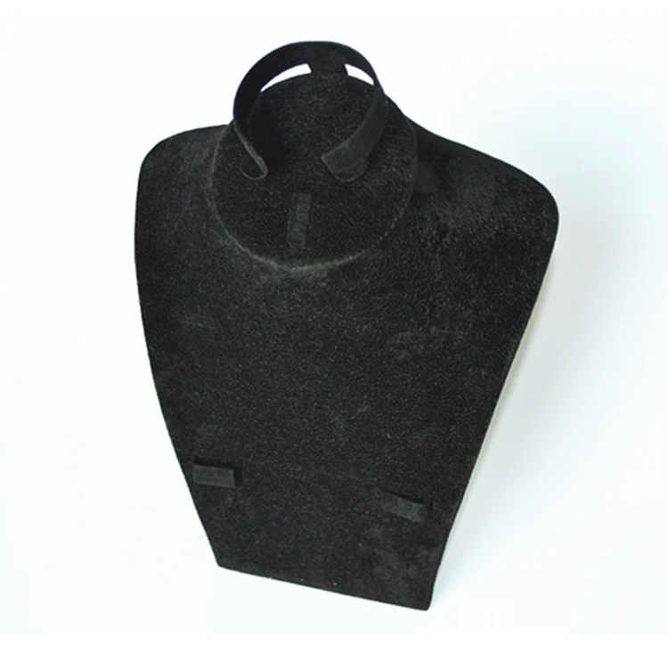 Elegant Handmade Beautiful Black Velvet Jewelry Set Display Stand