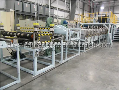 Plastic packaging board equipment for container, PP bubble sheet machine