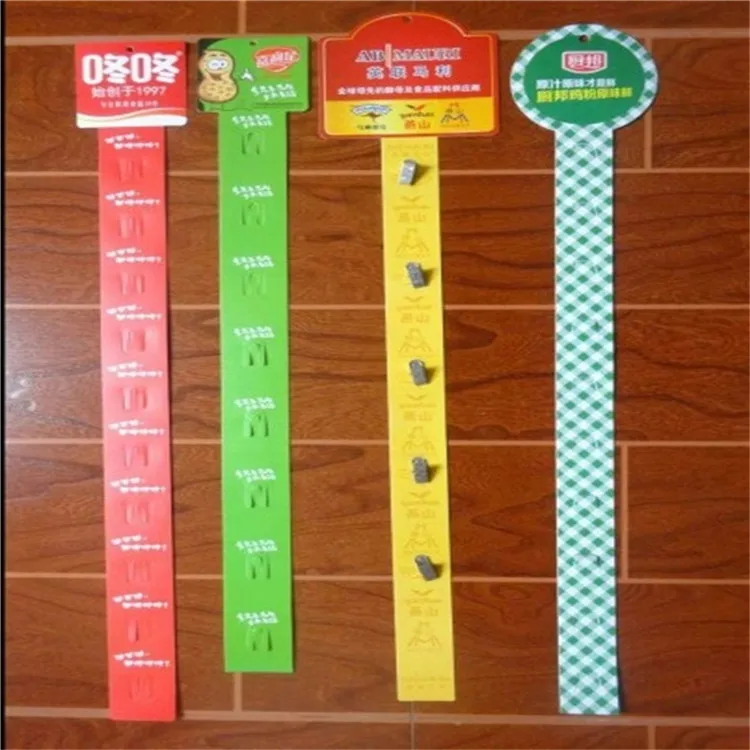 China cheap 12 hook hanging clip strip supermarket display clip