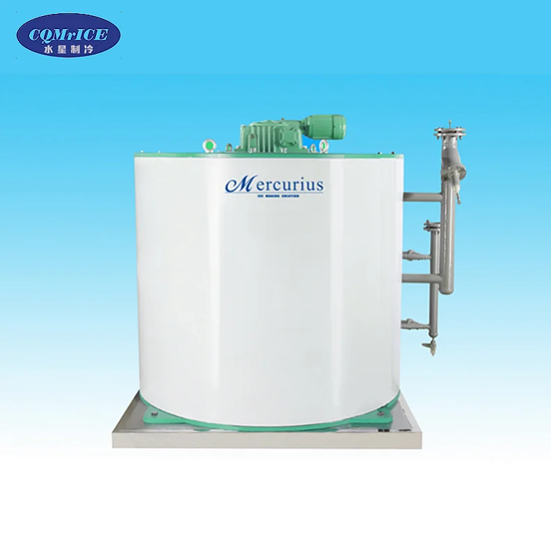 2000kg capacity flaker ice evaporator flake ice drum for fisher man