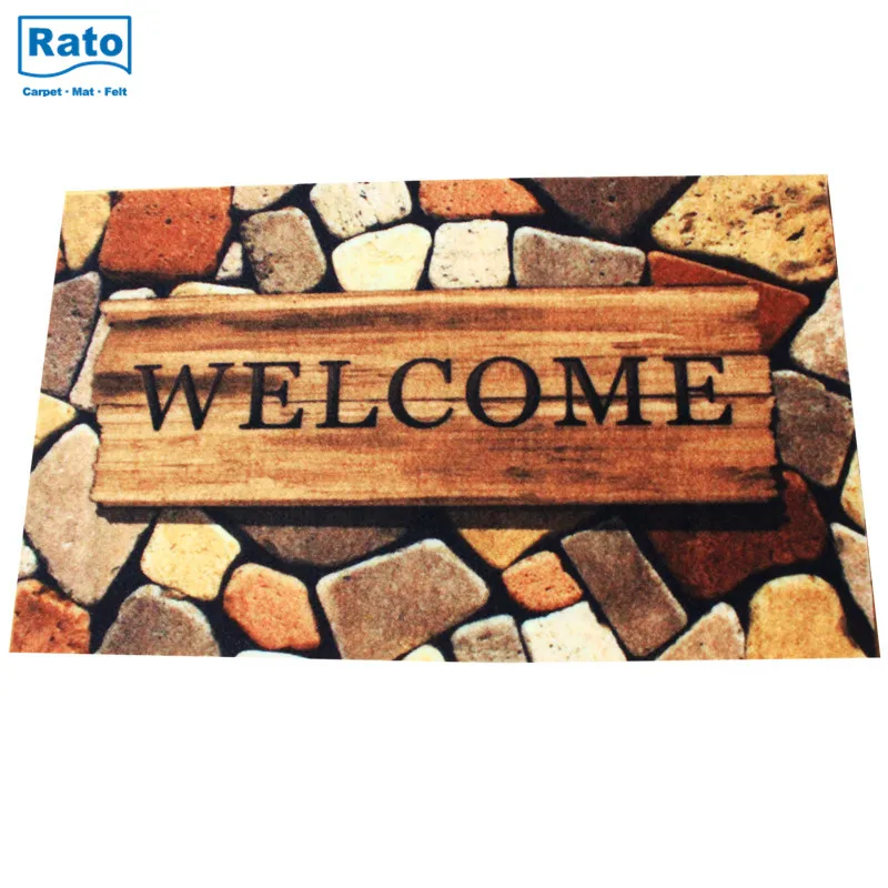 new design waterproof 3d printed carpet floor mat