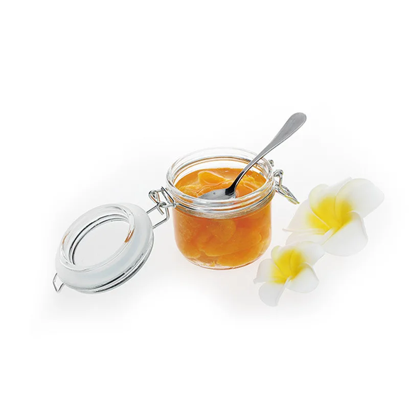 
Wholesale 200ml glass jar with clip glass lid 