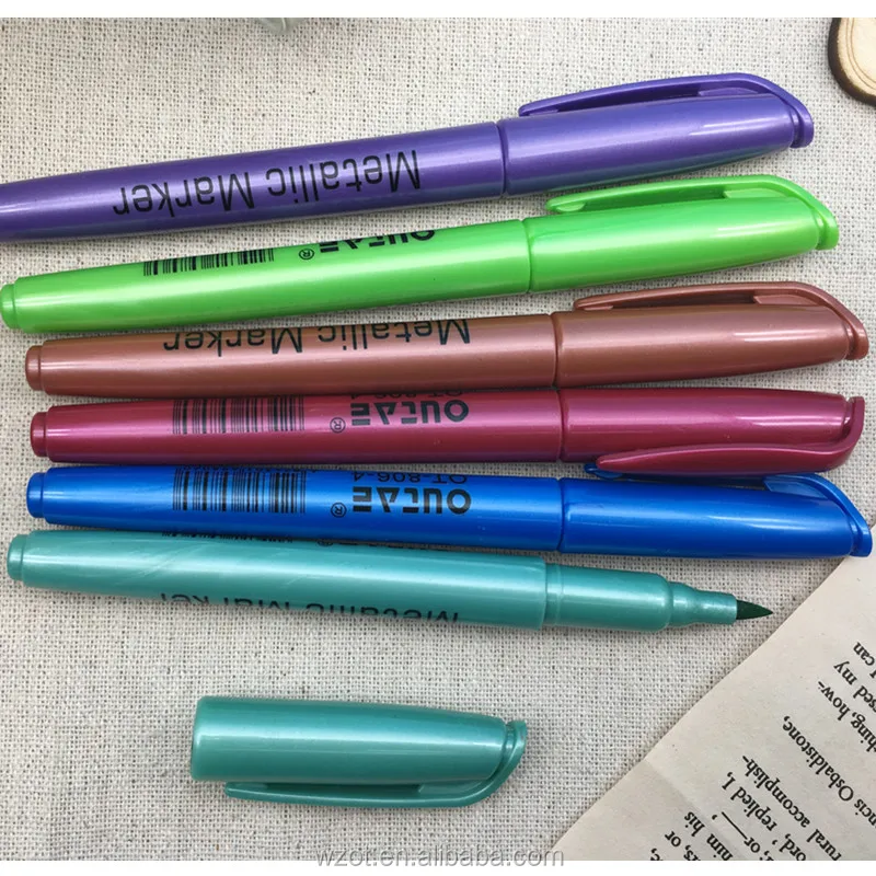 
Colored Non-toxic Metallic Marker Pen Office School Supply Stationery Marker Pens 