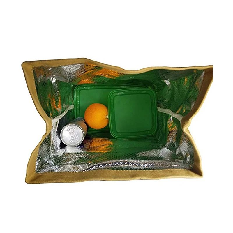 
Eco friendly waxed canvas insulated lunch cooler bag vintage cooler bag with insulated layer 