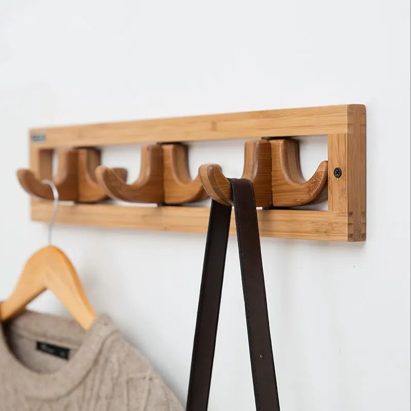 Clothes Hanger Bamboo Making Hanger Home Decorations / Wall Decoration Foldable / Clothes Hooks