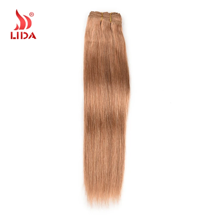 100% natural indian human hair price list 27# blonde straight weaves