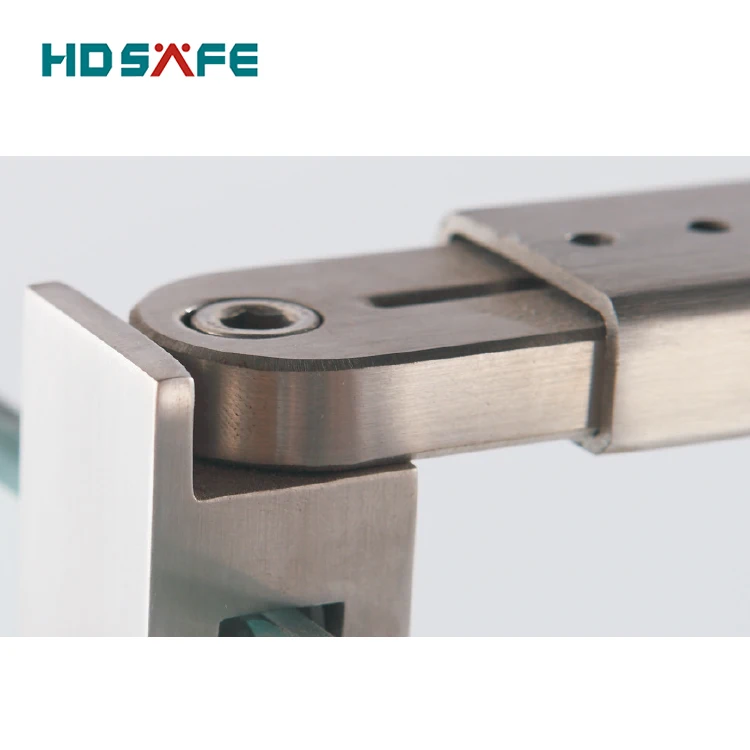 Glass and Square Tube Connector Design Stainless Steel New Graphic Design for Shower Room 3 Years CN;GUA HDSAFE SA8800A-18&18A