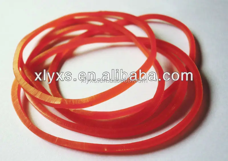 Custom red silicone rubber band