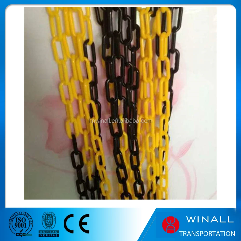 Traffic cone road chain , road safety plastic chain