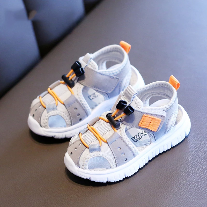 Летние модные новые детские повседневные пляжные детские сандалии