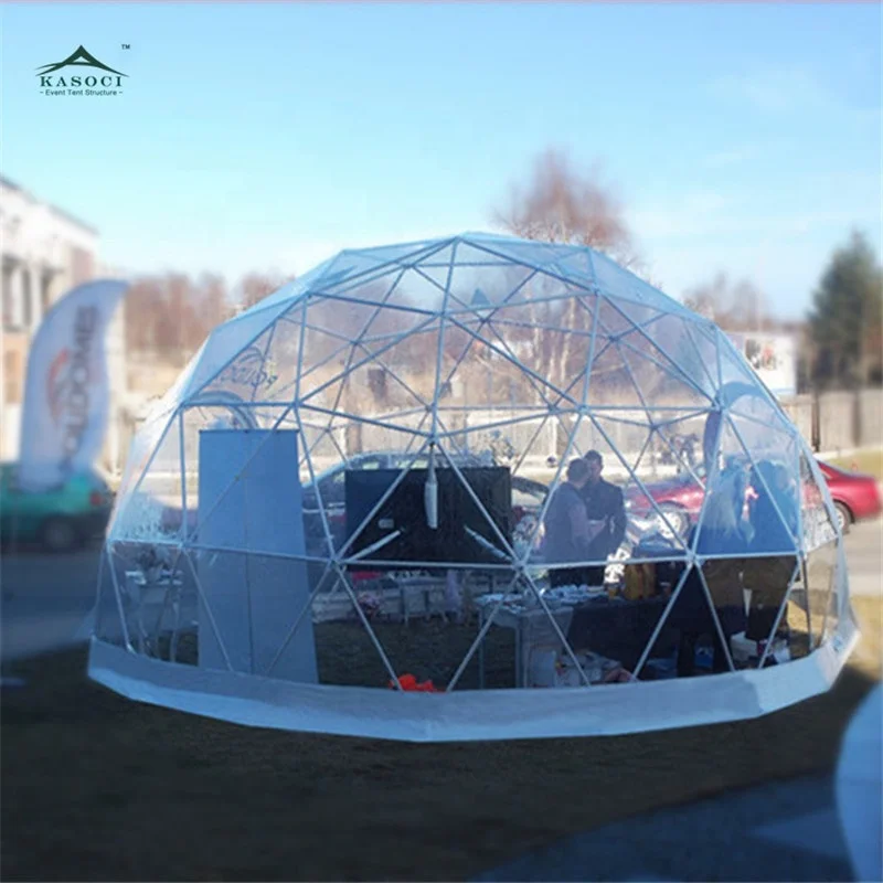 Guangzhou tent factory 5m geodesic dome tent, round dome tent whole sale price