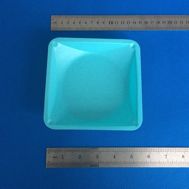 7ML Small Size Blue Plastic Square Laboratory Balance Weighing Dishes Weighing Boat