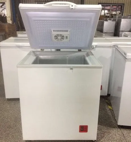 factory whole sale energy efficient solar fridge freezer dc compressor chest freezer with inner fan
