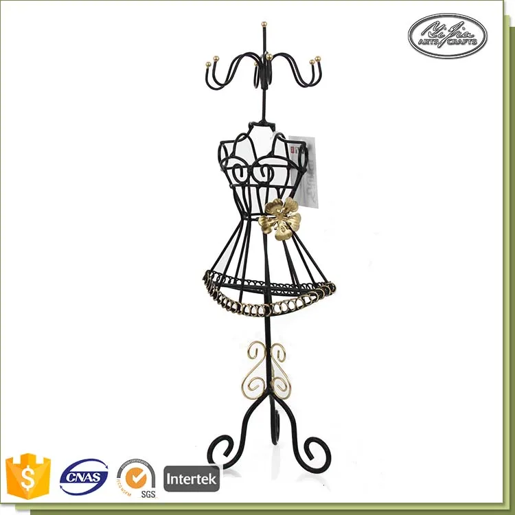 Wholesale Customized Metal Handmade Wire Mini Mannequin Jewelry Holder