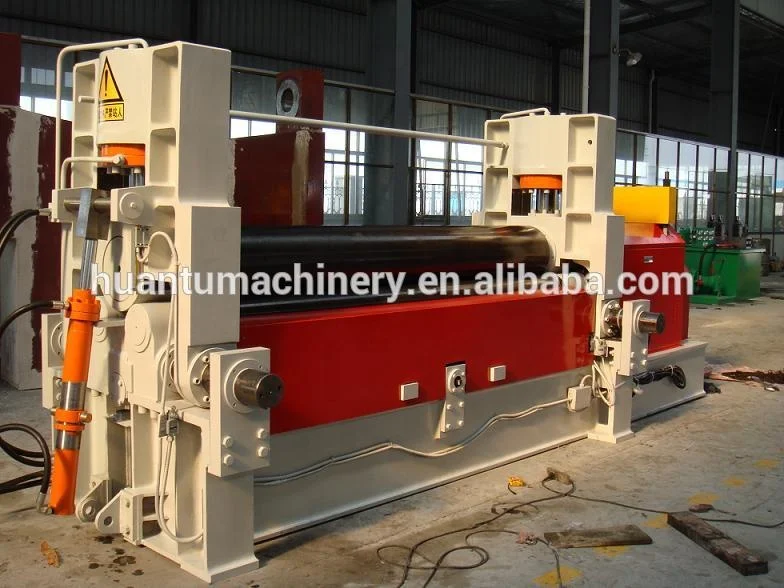 W11S hydraulic plastic sheet roll bending machine, plate bending machine 4 roll, plate bending machine heavy duty