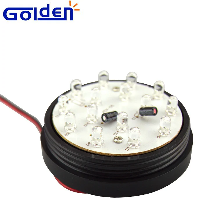 12V security alarm strobe red flashing light