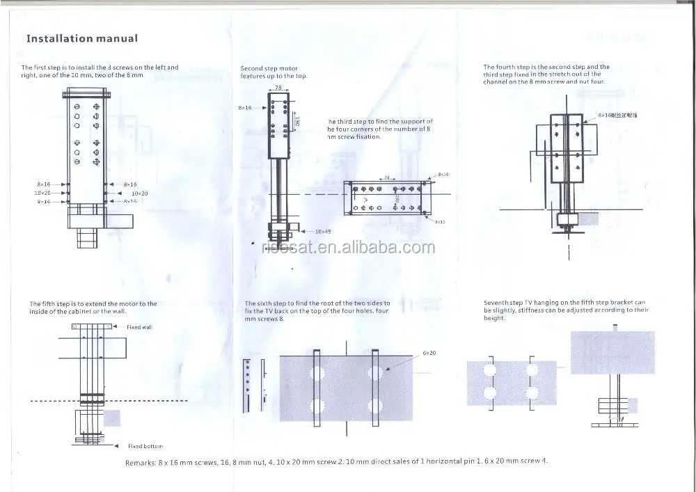 
Electric LCD TV Lift with rolling wheel / Trade Assurance supplier 