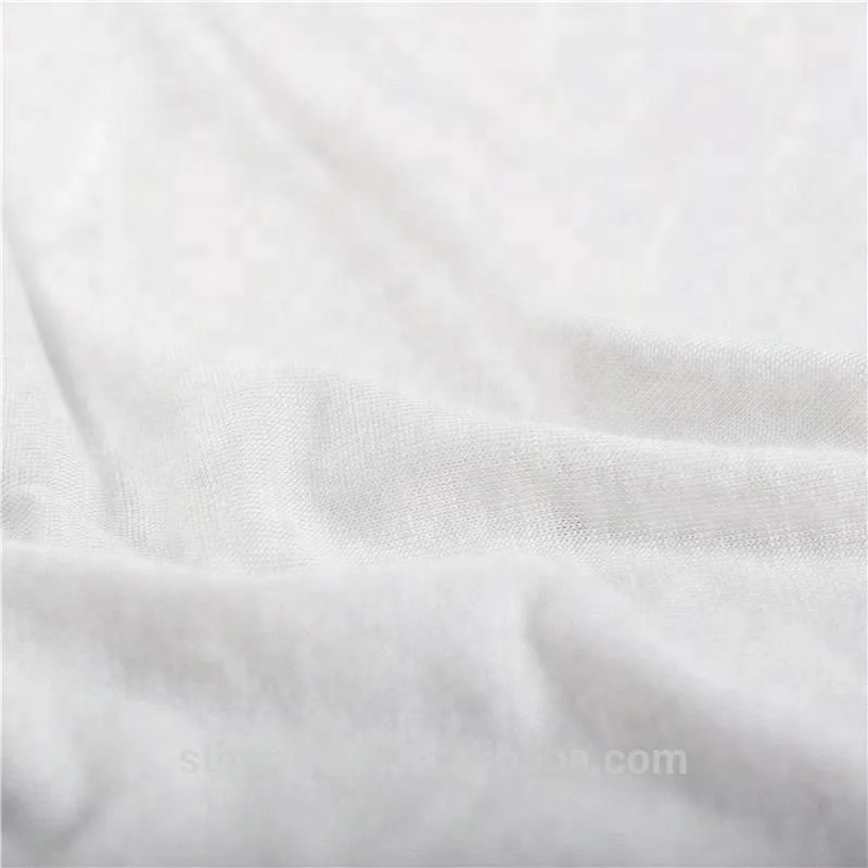 Plain white cotton fabric/cotton spandex single jersey knitted fabric for hometextile