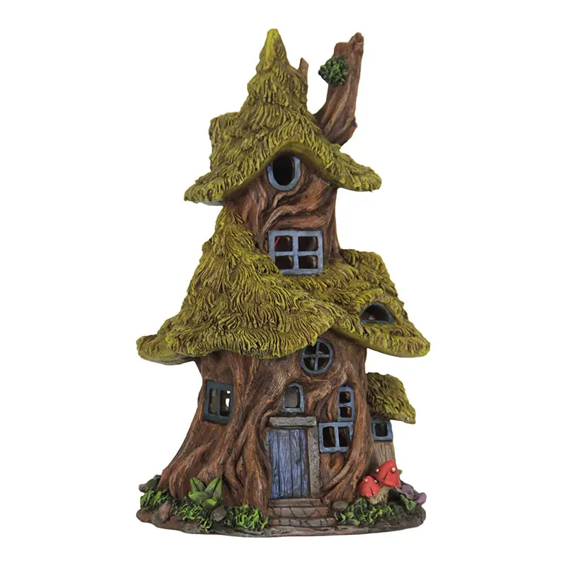 Resin fairy cottage fariy garden decoration