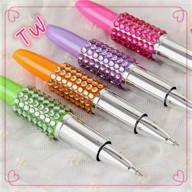 new innovative stationery product supply ballpoint pen Lipstick design pens 029