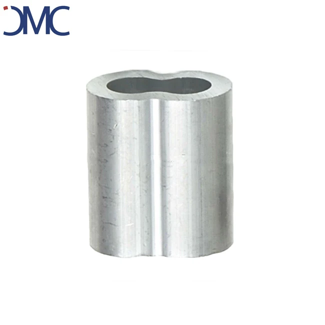 US Standard Hourglass Type Wire Rope Aluminum Sleeves Cable Crimping Loop Sleeve