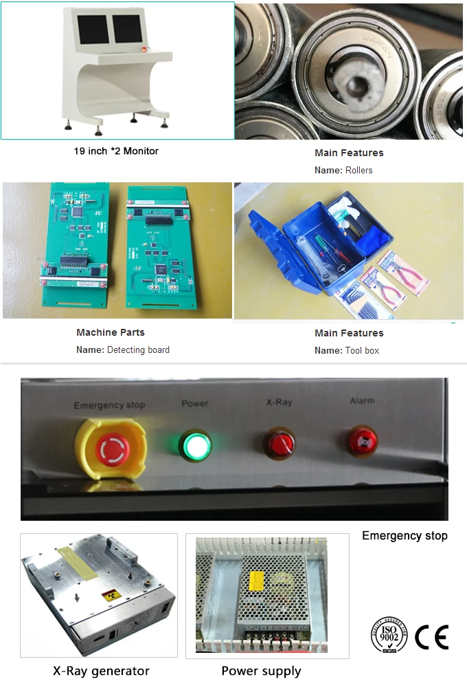 Easy loading conveyor and large tunnel 1*1m for X-ray screening of large baggage and small cargo