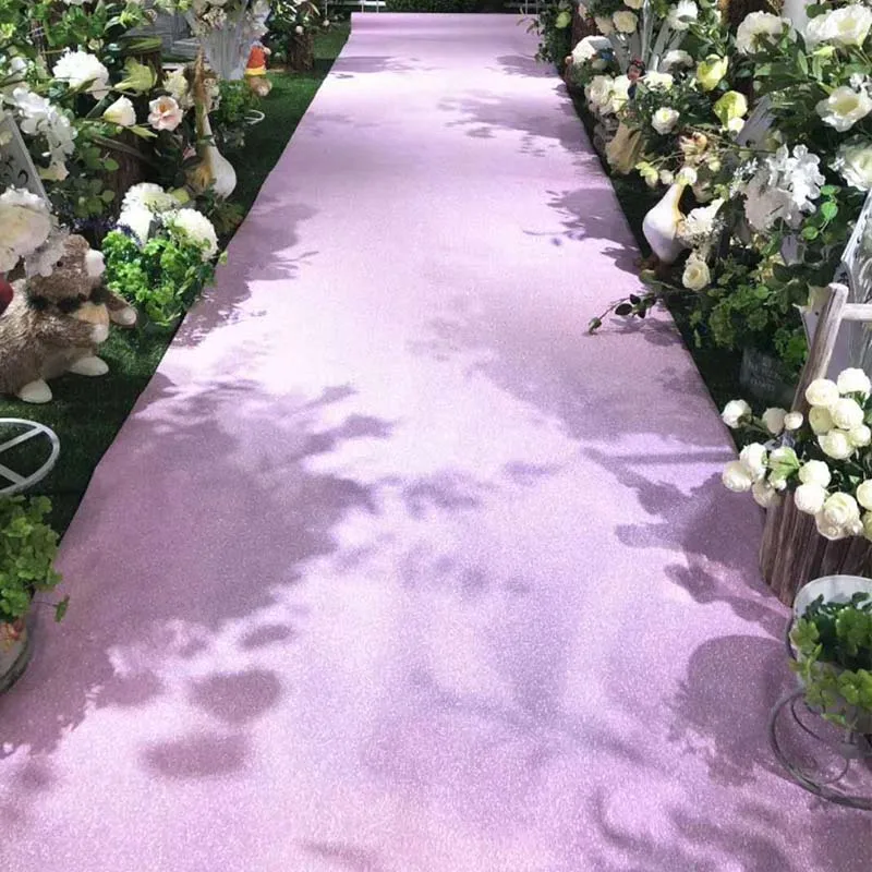 Wedding Party Stage Decoration Banquet Hall Flooring Glitter Carpet EVENT RED CARPET  WEDDING CARPET