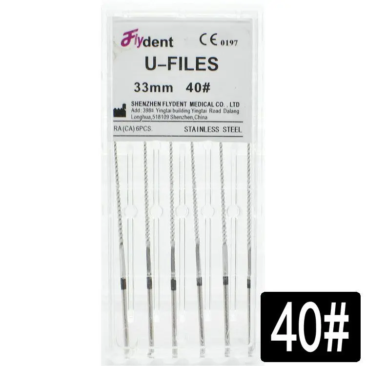 Dental Woodpecker U files Endodontic files stainless steel ultrasonic optional sizes Used for Root cleaning