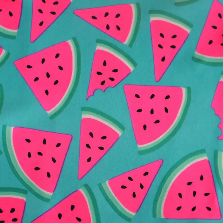 jdttex 4 way stretch watermelon digital print polyamide lycra fabric