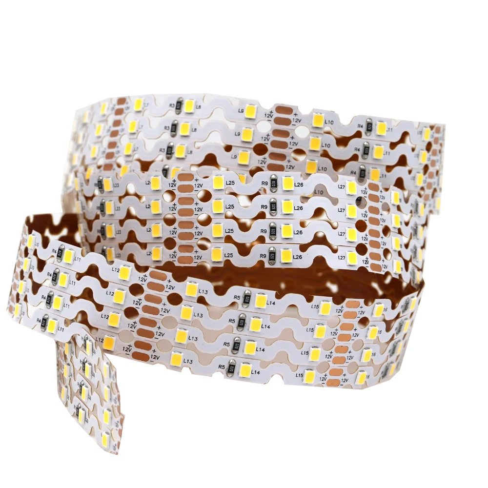 12 volt 2835 60leds/m s-type  led  strip light S-Shape tape lights