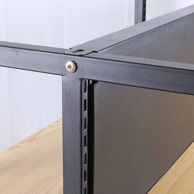 High standard gondola supermarket steel shelf supermarket flat back panel wooden shelves MINISO