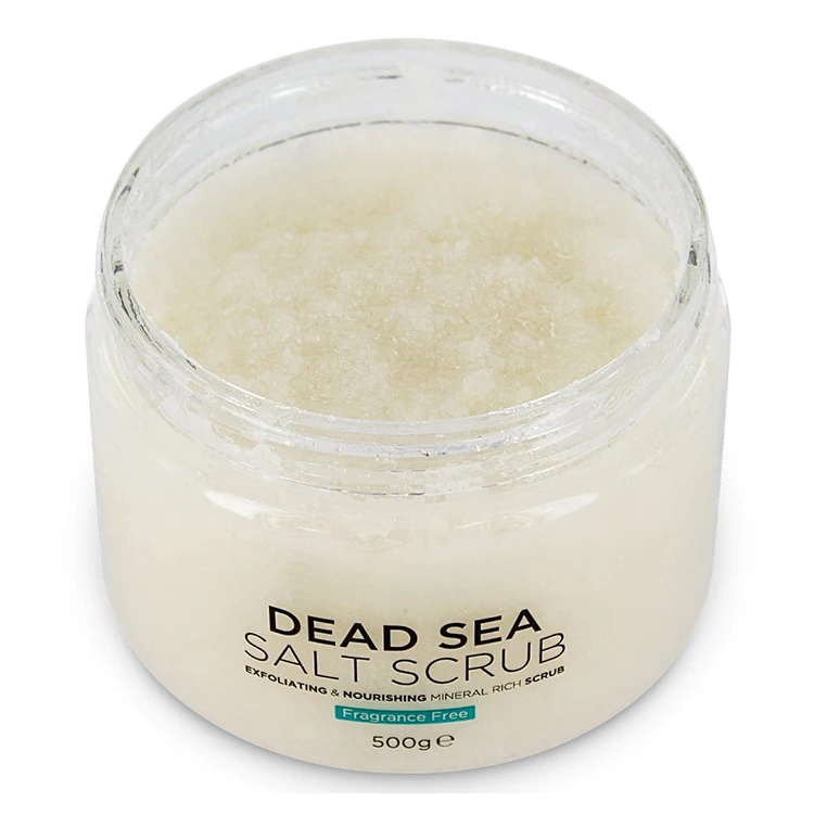 OEM 100% Natrual Dead Sea Salt Body Scrub Cream For Body Exfoliating Skin Smoothing