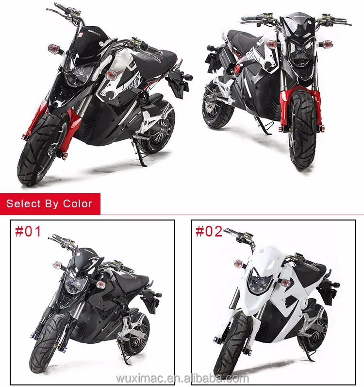 Electric Motorcycle Chinese for Adult Racing Motorcycle Eec 61 - 80km/h Brushless > 2000W