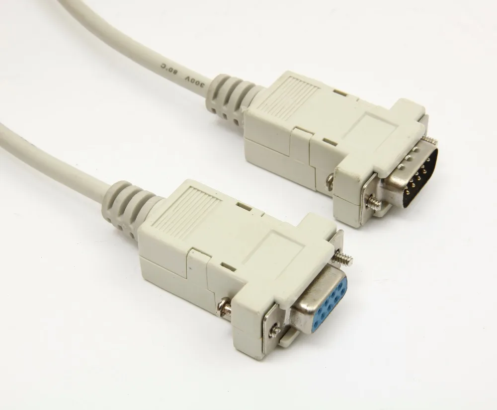 
6FT Serial cable DB9M TO DB9F ASSEMBLE WITH short screws 