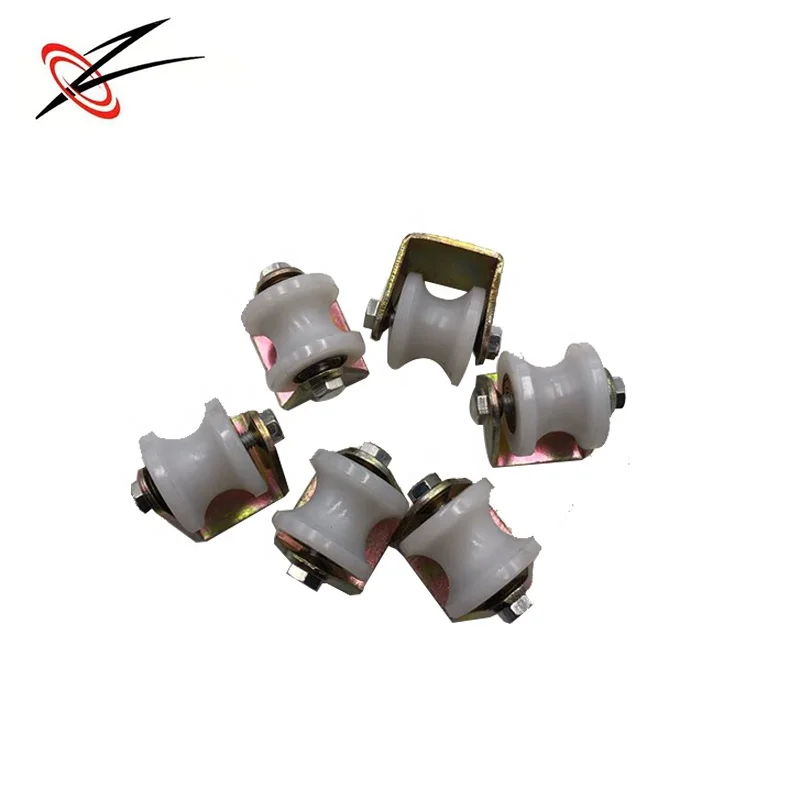 plastic lifting nylon pulley wheel  with stand bracket sliding guide sheave