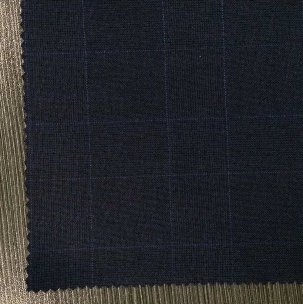 100 merino wool plaid fabric fancy suiting fabric