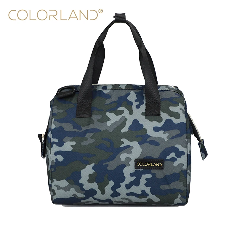 Colorland High Quality Insulated Waterproof Men Gray Cooler Lunch Bag