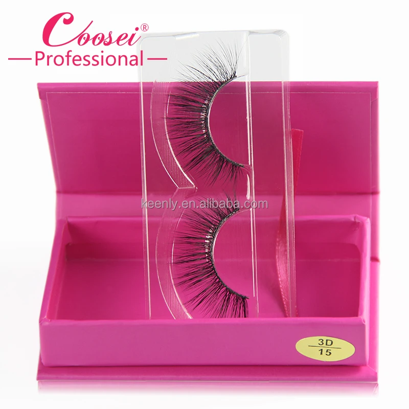 Cheap wholesale pairs silk mink lashes 3D fiber synthetic hair false eyelashes