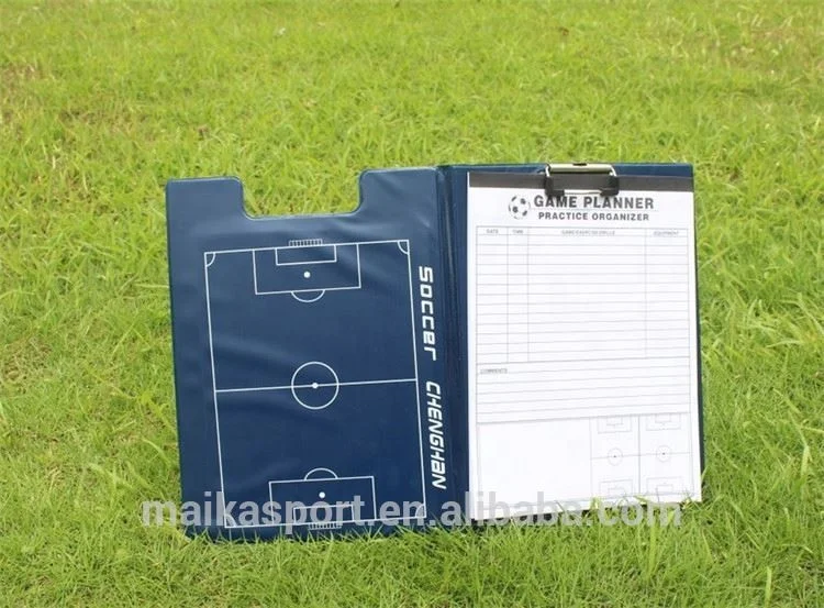 Hot sale custom design foldable durable soccer match game plan book football coaching bord