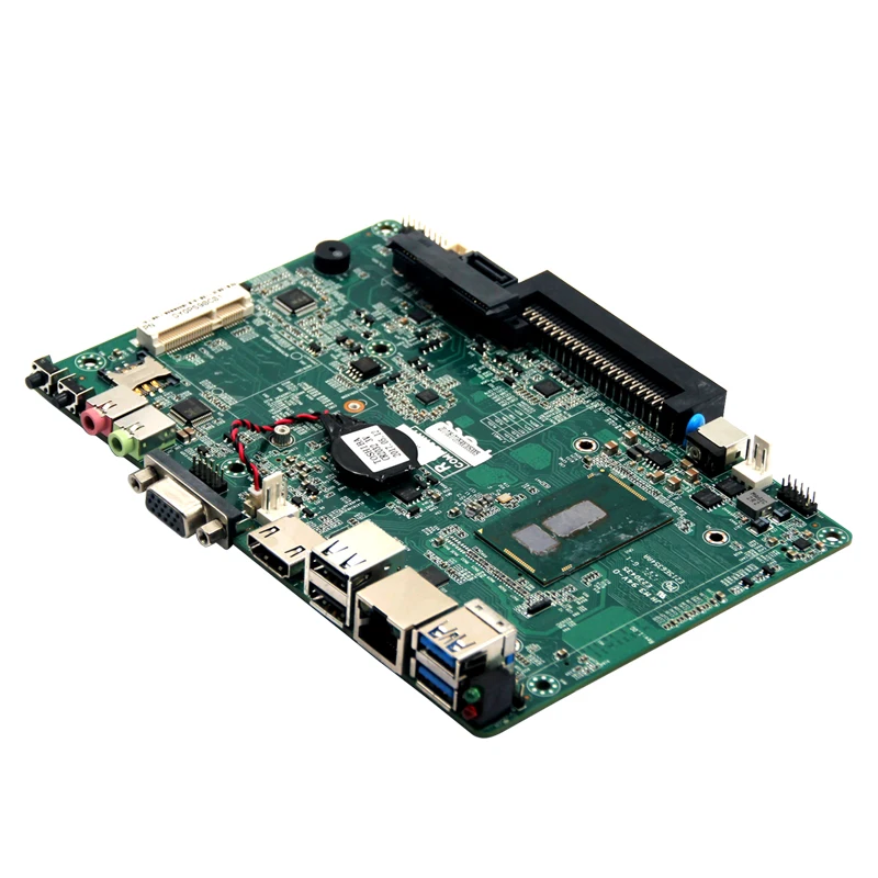 Отображение 4k-видео выход opsкомпьютер материнская плата с 2 * DDR3 SODIMM 204 поддержки разъем DC12-19V блок питания