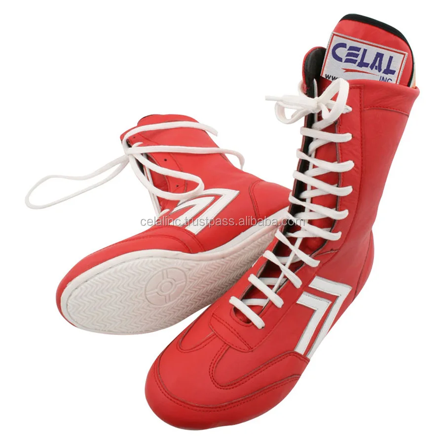 Best Quality Fashion Custom Men Leather Boxing Shoes