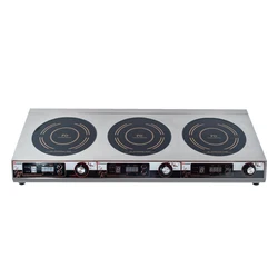 high quality stainless 220v portable 3 burner  electric china induction cooker for commercial kitchen appliance