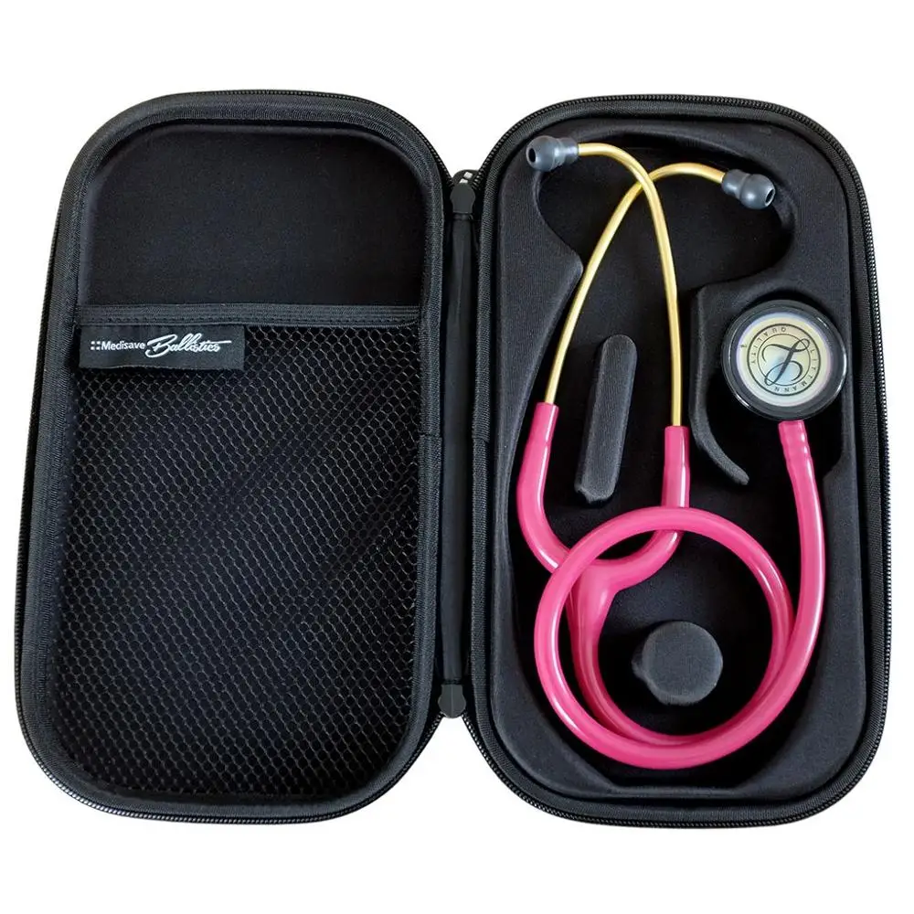 Custom Your Logo and Size Zipper Waterproof Black Eva Hard Carry Travel Portable Sethoscope Case for Littmann