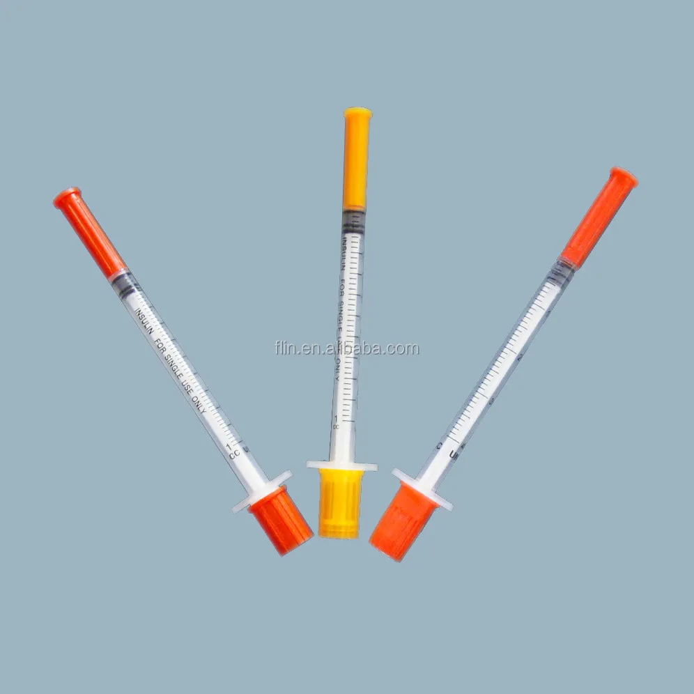 
Disposable Sterile Insulin Syringe 0.3/0.5/1 ml/cc 