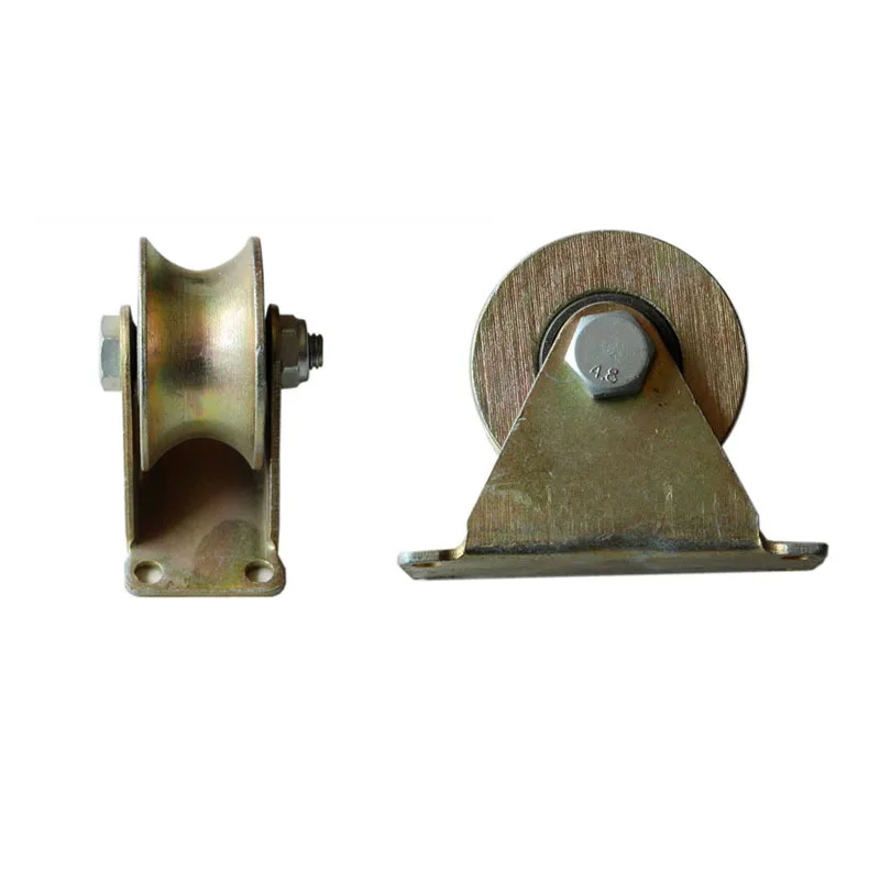 U groove roller  for Sliding gate round grooved pipe wheel roller pipe track wheel