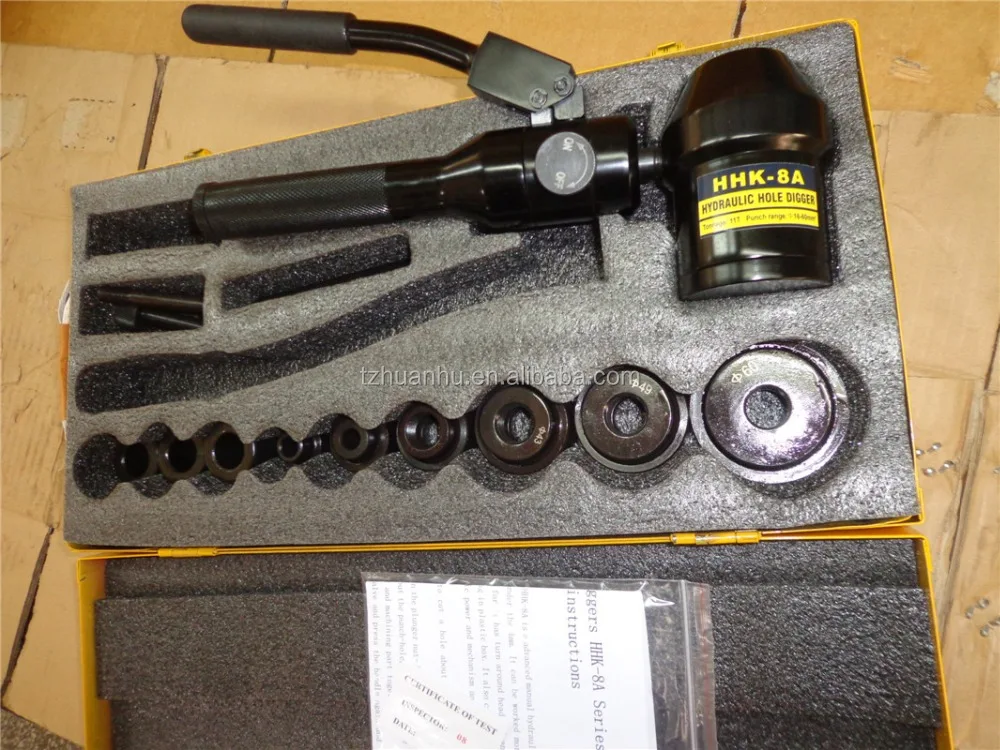 2 inch hydraulic hole digger / knockout maker punching tool / stainless steel hand hole punch HHK-8A