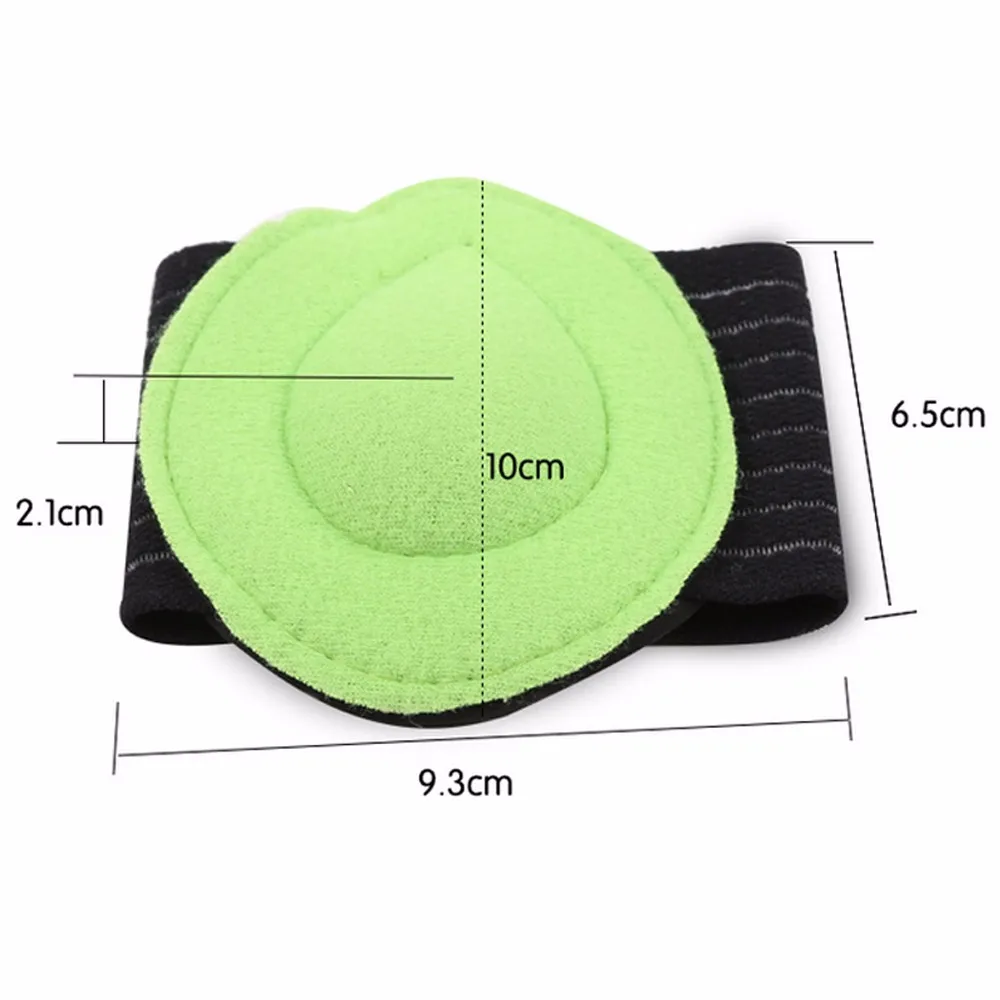 2021 Plantar Fasciitis Pain Relief Green Leaves Foot Arch Support Pad For Flat Feet