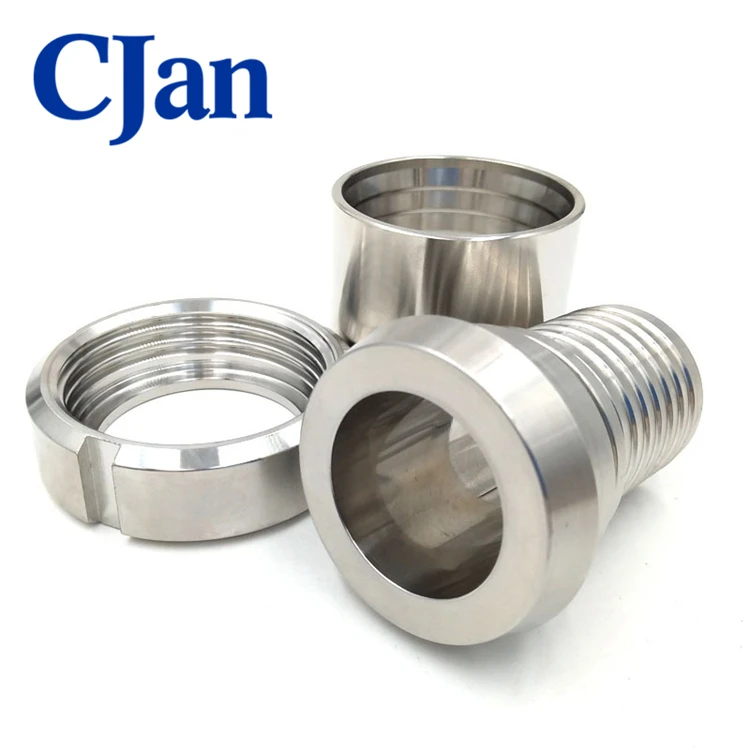 CJan hose fitting crimp ferrule SS304 sanitary stainless steel fittings stainless steel bushing