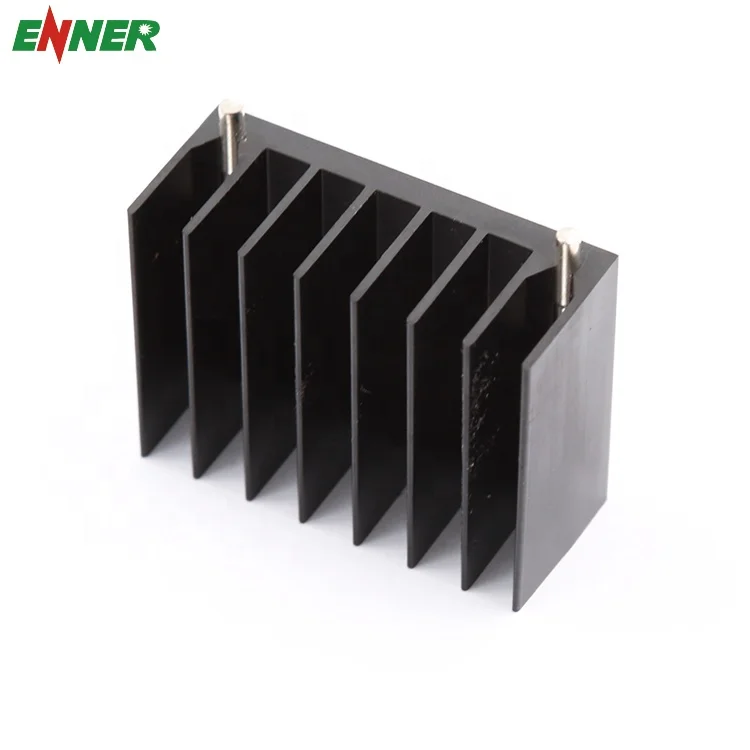 Made in China Square Black Anodized Aluminum Extrusion Heat Sink